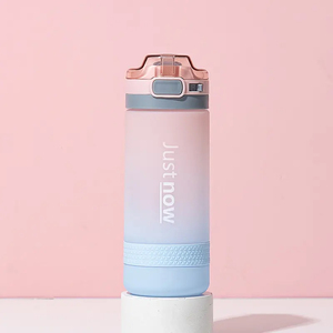 ขวดน้ำพลาสติกแบบพกพาไล่ระดับสีฟรอสต์พร้อมหลอด<span class=keywords><strong>500</strong></span>มล./16.8ออนซ์ - Product Image 6