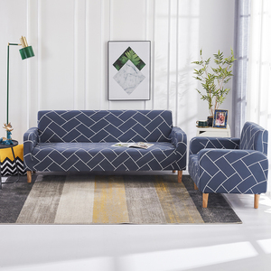 Vente en gros de housses de <span class=keywords><strong>canapé</strong></span> sectionnelles élastiques en Spandex imprimées à carreaux extensibles housses de <span class=keywords><strong>canapé</strong></span> - Product Image 1