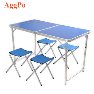 <span class=keywords><strong>Table</strong></span> pliable de <span class=keywords><strong>Camping</strong></span> en aluminium, 1 pièce, 4 <span class=keywords><strong>pieds</strong></span> de longueur, hauteur réglable, légère, Portable, pour pique-nique plage extérieur et intérieur - Product Image 1