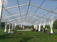 Tentes de salon en aluminium Tente de fête Chapiteau de mariage transparent Tente commerciale pour événements