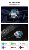 Android 13 CarPlay Ai Box avec écran tactile CP-808 adaptateur Carplay sans fil