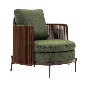 أريكة خارجية مقاومة للماء من سبائك الألومنيوم, أريكة ، كرسي ، فناء ، فندق ، حديقة ، أثاث ، أريكة خوص - Product Image 6