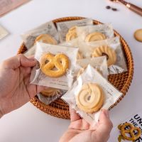 Sacs d'emballage transparents réutilisables pour biscuits, flocons de neige, biscuits croustillants, pâtisseries, nougats, bonbons - Sacs individuels auto-scellants