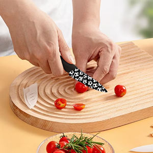 Livraison gratuite Ensemble de 4 couteaux pliants en céramique Ambidextres Revêtement antiadhésif Design luxueux Manche en plastique Multi-usages - Product Image 6