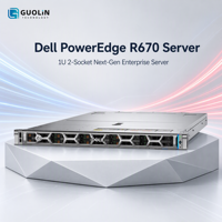 Server Rak Dell PowerEdge R670 1U Dual Intel Xeon 6 DDR5 PCIe 5.0 Server Komputasi Pusat Data Perusahaan Berdensitas Tinggi untuk Cloud