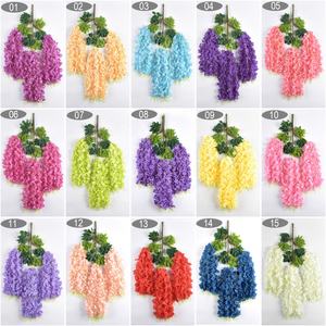 Fiori Artificiali di <span class=keywords><strong>Glicine</strong></span> Pendenti <span class=keywords><strong>per</strong></span> Decorazione, Vendita all'Ingrosso 2026 - Product Image 4