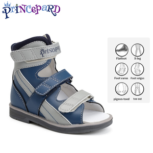 Sandalias Ortopédicas Transpirables Princepard para Niños con Soporte de Arco, Zapatos de Verano Grises y Azules para Niños, Zapatos Ortopédicos para Pies Planos - Product Image 1