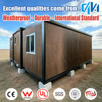 Rumah Kontainer Portabel Terisolasi Prefabrikasi 40Ft 20Ft 30Ft yang Dapat Diperluas dengan Kamar Mandi, Harga Rumah Prefab, Casa Portabel