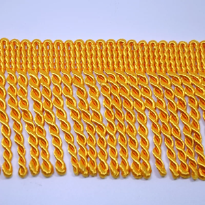 Fourniture directe or et argent métallisé <span class=keywords><strong>2</strong></span> "9cm lingots garnitures frange gland pour la décoration et les vêtements - Product Image 4