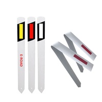 Hauteur personnalisée PVC route réfléchissante Guide d'avertissement routier Flexible blanc délinéateur de trafic poste