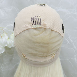 Pelucas de Encaje Completo con Cabello de Fibra, Color Rubio, para Cosplay y Uso Diario - Product Image 5