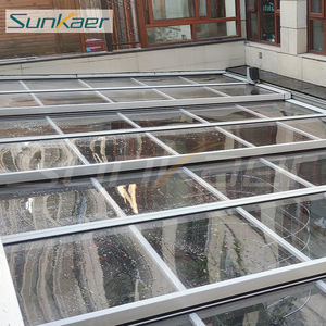 Buen precio, suministro del fabricante, cubierta de <span class=keywords><strong>terraza</strong></span> de plástico de aluminio superior, cubierta de techo retráctil, dosel de puerta, cubierta de techo de plástico - Product Image 2