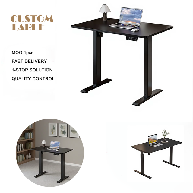 Modern Height-adjustable up and Down Electric Standing Desk Ergonomic Design Office Workstation Computer Desk Table Electric