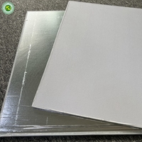 Plaque de plafond en plâtre stratifié PVC 595x595mm (2x2ft) avec feuille d'aluminium de 7mm pour plafond suspendu de bureau