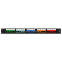 Panneau de brassage LAN 1U 19 pouces CAT5E à personnalisation de couleur, prix usine