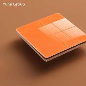 สวิตช์ไฟติดผนังแบบฝังในบ้าน กระจกนิรภัย 10A เต้ารับเดี่ยว IP20 แผงสัมผัส สวิตช์ไฟติดผนัง ดีไซน์มินิมอล - Product Image 6