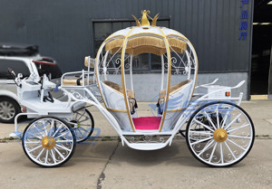 Carruaje Eléctrico de Alta Calidad sin Caballos, Estilo Carruaje de Cenicienta, para Paseos Turísticos, Bodas y Eventos - Product Image 6
