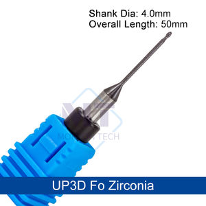 ดอกกัดเซอร์โคเนียระบบ UP3D P52/P53 หัวเพชรเคลือบ สำหรับงานช่างทันตกรรม ห้องปฏิบัติการ ตัดโลหะผสมแข็ง - Product Image 5