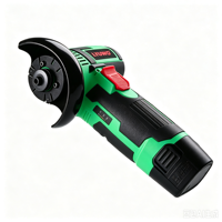 Meuleuse d'angle électrique sans fil puissante 12V au lithium-ion avec deux batteries et écran LED pour la découpe de carreaux