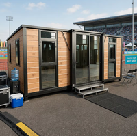 Vente en gros usine – Maison conteneur extensible de 20 pieds, étanche, résistante au vent, pliable, pour habitation familiale, abri temporaire, hôtel