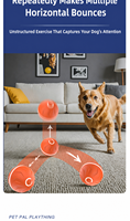 Balle de saut intelligente de luxe pour chien, en plastique ETPU écologique, jouet à capteur tactile manuel pour chiens