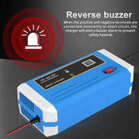 Chargeur de batterie intelligent à impulsions 12V/24V 10A pour moto et voiture, alimentation électrique ABS, chargeur de réparation à impulsions OTP SCP pour batteries au plomb-acide
