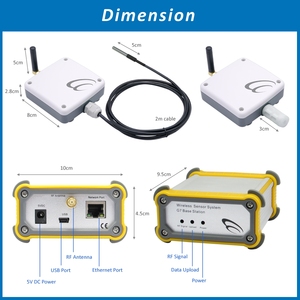 Moniteur d'environnement domestique en temps réel, 4 ensembles de capteurs de température et d'humidité RF avec télécommande - Product Image 5