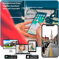 TSEye 2MP 3MP 5MP WLAN NVR Kit 4CH Drahtloses IP67 Wasserdichtes Bullet-Netzwerk-Sicherheits-CCTV-Kamera Überwachungssystem
