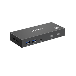 <span class=keywords><strong>Commutateur</strong></span> <span class=keywords><strong>KVM</strong></span> DisplayPort 8K MT-VIKI 2 entrées 1 sortie DP1.4 avec 4 ports USB 3.0, avec 2 câbles USB A vers C - Product Image 2