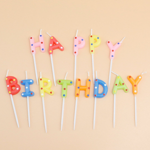 Candele all'Ingrosso per Compleanno con Forme Colorate a Pois, Candele per Torte di Compleanno - Product Image 6