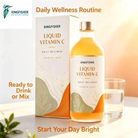 Vente en gros de suppléments de vitamine C liquide 500 mg pour éclaircir la peau, boisson à la vitamine C soluble, supplément en vrac avec étiquette privée