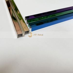 Bordure de carrelage en acier inoxydable 304 personnalisée, imperméable, durable, en forme de U, décoration polie pour appartement - Product Image 3