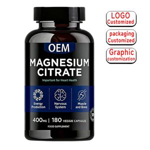 <span class=keywords><strong>Citrato</strong></span> <span class=keywords><strong>de</strong></span> <span class=keywords><strong>Magnesio</strong></span> 400mg 180 Cápsulas Vegetales Veganas Sin Gluten Sin OMG Suplemento Alimenticio - Product Image 3