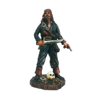 Piraten figur, Figur Piraten verzierung 3D geformte Sammler statue für Home Office Dekoration