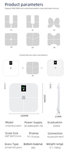 Độc đáo tùy chỉnh đa chức năng cơ thể chất béo quy mô cơ thể thành phần phân tích cho nhà sử dụng tập thể dục quản lý - Product Image 2