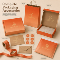 Boîtes d'expédition en papier orange vif personnalisées avec logo, utilisées pour l'emballage de vêtements, pour l'expédition et le transport en e-commerce