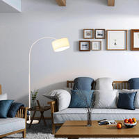 Lampadaire à LED Morden à LED réglable pour salon, lampe suspendue à distance décorative, avec socle en marbre