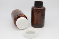 Flacon de médicaments en PET pour animaux de compagnie, couleur personnalisée, protection contre la lumière, supplément de santé, impression sérigraphique, bouchon à vis BrotherPack