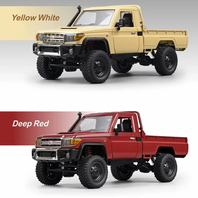 1:12 Scale RC Car SJY-MN82 Upgraded PRO 4WD Off-Road Pickup Truck with Headlights Remote Control Kids Toys Gift for Adult