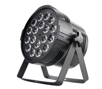 Luz LED Profesional 18x10W Par RWGB 4en1 para Escenario, DMX512, IP33, 5000K, Equipo Delgado para Discoteca, DJ, Bodas, Eventos, Fiestas y Clubes