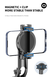 TOKQO-C20 Mini Palo Selfie Magnético Extensible con Soporte de Trípode y Cabezal de Bola, Compatible con MagSafe para <span class=keywords><strong>iPhone</strong></span> 16 15 14 <span class=keywords><strong>13</strong></span> 12, Empuñadura - Product Image 4