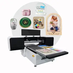 Pasokan pabrik CJ 6090PRO tempat tidur datar besar Flatbed UV Printer untuk akrilik