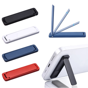 MAITRE Mini support de téléphone portable pliable en alliage de zinc Ultra mince 3.5mm Portable <span class=keywords><strong>Invisible</strong></span> Desktop Fit 4.95-6.43 Inch Phones - Product Image 2