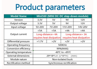 Modul Catu Daya Pengurangan dan Stabilisasi Tegangan DC-DC Mini560 Output 3.3V 5V 9V 12V