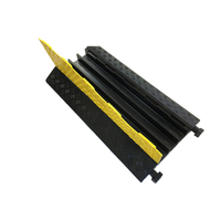 Rampes de protection de câbles en caoutchouc à 3 canaux de 900 mm, protections de sécurité routière, installation fixe portable