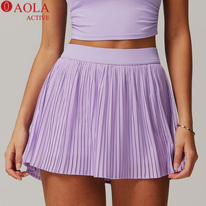 Schnelltrocknendes Tennis-Kleid für Damen mit Falten, Anti-Transparenz-Fitnessrock, Seitentasche, Anpassbare Übergröße für Mädchen-Freizeitsport - Product Image 2