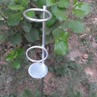 Support de canne à pêche double anneau en fer pour la pêche en mer et en eau douce, modèle Simple Cannon, vente en gros