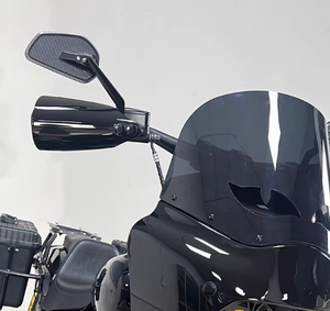 Pazoma กระจกมองหลังสำหรับรถจักรยานยนต์, ใช้ได้กับ Harley เส้นใยคาร์บอนไฟเบอร์ <span class=keywords><strong>Glide</strong></span> XL softail Dyna กระจกสะท้อนแสงสีสันสดใส - Product Image 2