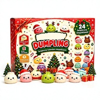 Calendrier de l'Avent 24 Jours : Jouets Squishy Anti-stress Mini Jouets à Presser – Cadeaux Promotionnels pour Enfants, Idéal pour les Fêtes et les Offres en Gros pour les Fêtes