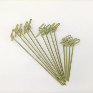 Brochetas de bambú de 3 mm de grosor, desechables, para fiestas, diseño de nudo floral - Product Image 1